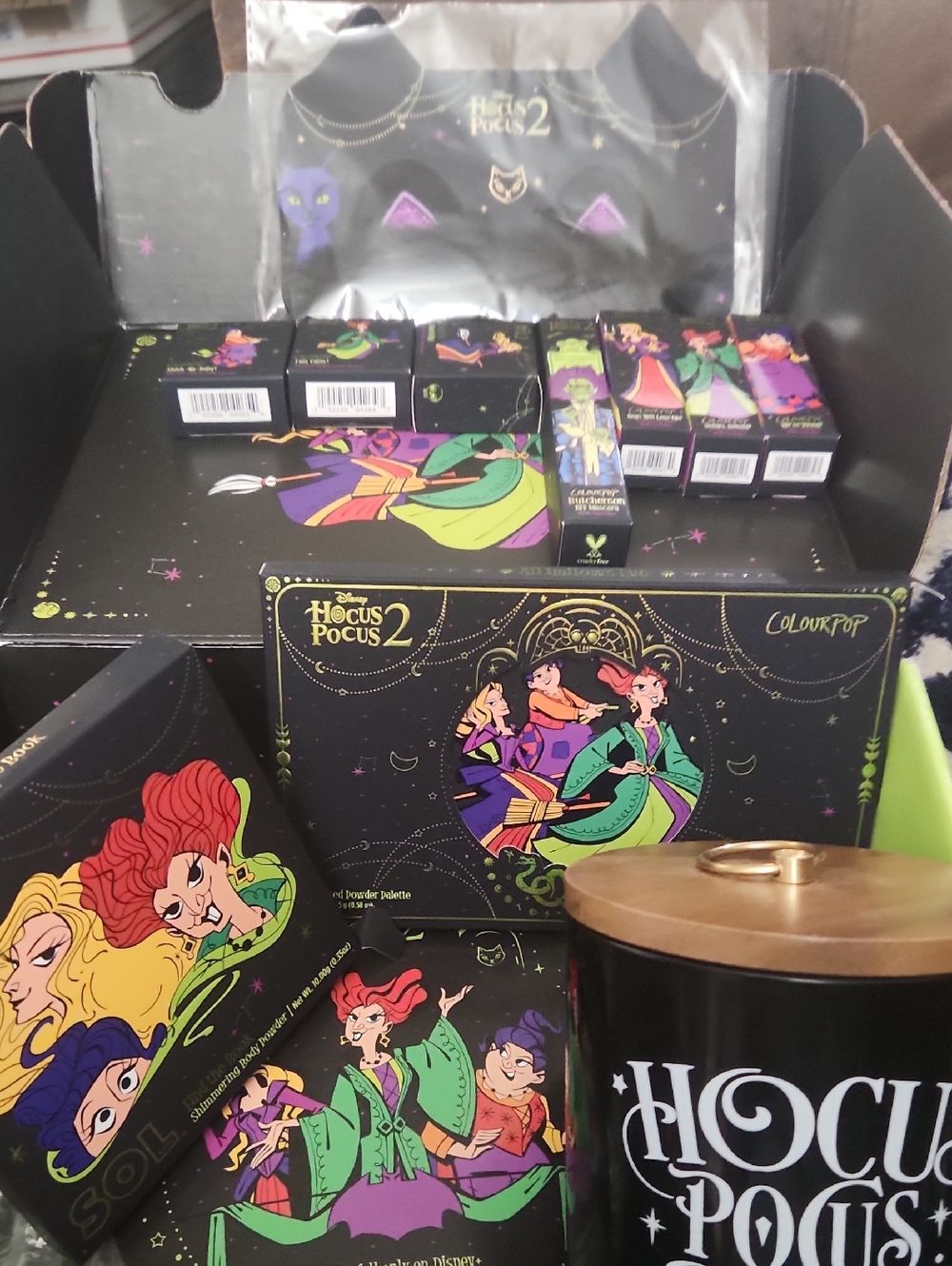 ColourPop Hocus Pocus 2 Makeup Set - Black, Green, Purple